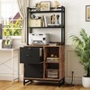 Aheaplus Filing Cabinet with Lock & Charging Station - 2 of 4