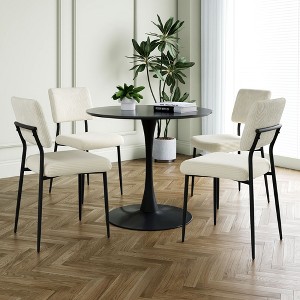 CAVINAS 20.1" Modern Minimalist Dining Chairs,Set of 3/5,Velvet Accent Chairs for Dining Room,Dining Furniture Chair,Vanity Chairs - 1 of 4