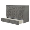 Full Size Murphy Bed with Large Drawers - 4 of 4