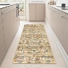 Plush Washable Area Rugs High-Density Fake Wool Pile Non-Slip Foldable Carpet with Modern Floral Paradise Pattern for Living Room Bedroom - 2 of 4