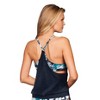 Women's Layered Laser Cut with Attached Sports Bra Tank Top - BH Sport - 3 of 3