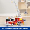 Joyfy Extra Large Fire Truck Toy with 33-inch Extending Ladder, Shooting Water, Flashing Lights, Siren Sounds, and Water Pump Hose for Boys Girls 3+ - 4 of 4