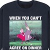 Men's - Disney - The Sword in the Stone Merlyn and Mim Dinner Graphic Fleece Sweatshirt - 2 of 4