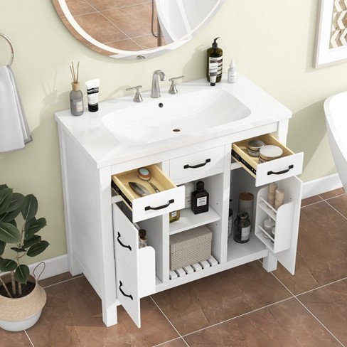 36''bathroom Vanity Without Sink, Modern Bathroom Storage Cabinet With ...