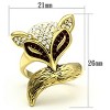 Slickblue IP Gold Ion Plated Brass Ring with Multi-Color Simulated Crystal - Women's Fashion Jewelry, Size 5-10 - 3 of 4