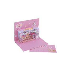 Unique Bargains Greeting Card Red 7.3"x5.3"x0.4" 1 Pc - 1 of 4