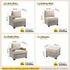 XIZZI All-Weather Rattan Furniture, Sectional Sets w/ Optional Solar Light-Up Coffee Table & Ottoman, Choose 6-9pc Configs in 8 Fade Resistant Colors - 3 of 4