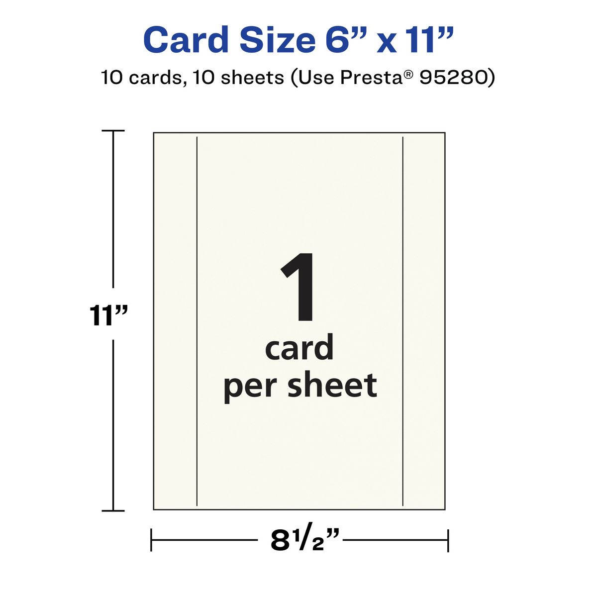 Avery 6" x 11" Rectangle, Matte Ivory Postcards - thumbnail 5