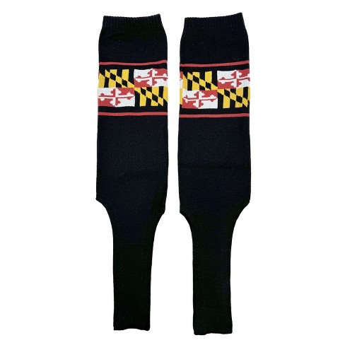 Mk Socks Black Maryland Flag Baseball Stirrups with 7 inch Opening - image 1 of 2