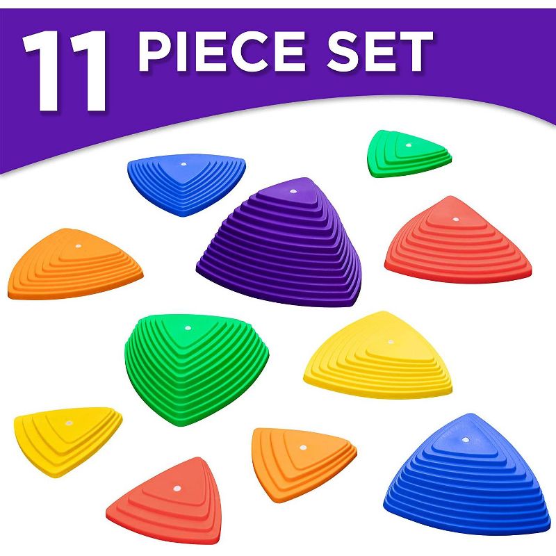 Sunny & Fun Balance Stepping Stones Obstacle Course for Kids - 11 pcs., 2 of 8