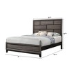 Queen Size Wooden Platform Bed with Headboard for Bedroom - 4 of 4