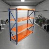 Vynxaria Blue and Orange Heavy Duty Utility Storage Shelves - 4400 lbs Capacity, Adjustable 4 Levels - 2 of 4