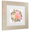 Trademark Fine Art - Rosana Laiz Blursbyai Nanette floral bouquet in pastels Matted Framed Art - 3 of 4