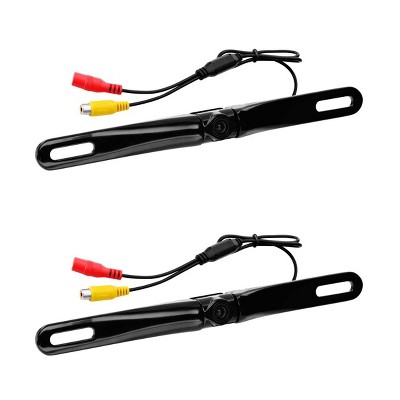 BOSS Audio LPCB36 License Plate Mount Car Rearview Backup Camera (2 Pack)