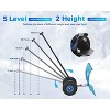 Garvee Snow Shovel with Wheels for Driveway,Adjustable Snow Pusher with 5-Position Angle & Height Handle - 2 of 4