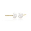 Ross-Simons 6-6.5mm Cultured Pearl and .60 ct. t.w. CZ Jewelry Set: 3 Pairs Of Earrings in 18kt Gold Over Sterling - 3 of 4
