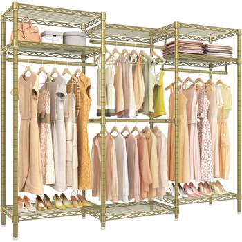 VIPEK V5i Garment Rack Heavy Duty Clothes Rack, Portable Closet Wardrobe Bedroom Armoires Freestanding Clothing Rack, Gold