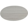 NicBex Contemporary Oval Wooden Coffee Table with Storage Shelf,Double-Layer Tea Table,Living Room Furniture - 3 of 4