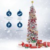 Tall Artificial Pencil Xmas Tree – Slim Snow Flocked Mixed PVC Branches with Realistic Look, Space-Saving Holiday Decoration for Large Living Rooms - 3 of 4