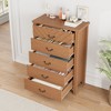 5 Dresser for Bedroom, 45.2" Tall Dresser, Vertical Drawer Dresser with Storage Freestanding, Wooden Closet Dresser Storage Chest for Bedroom - 3 of 4