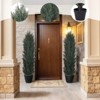 Dexmalle 2Pieces 6FT detachable Artificial green pine and cypress tall simulation plant - 4 of 4