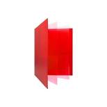 JAM Paper Heavy Duty Plastic Multi-Pocket Folders 6 Pocket Organizer Red 389MP6RE