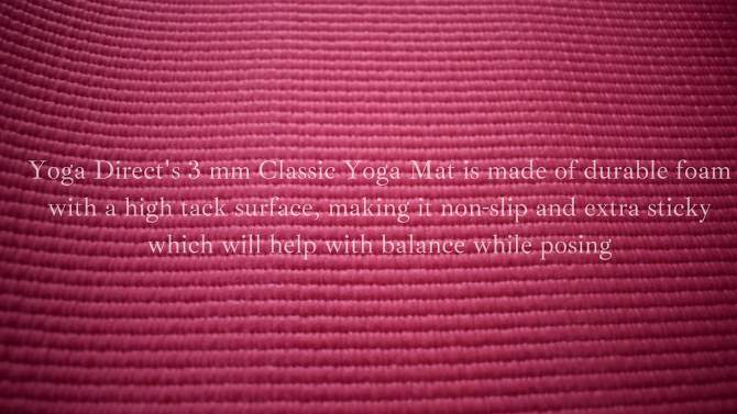 Yoga Direct Yoga Mat - Light Lavender (4mm), 2 of 5, play video
