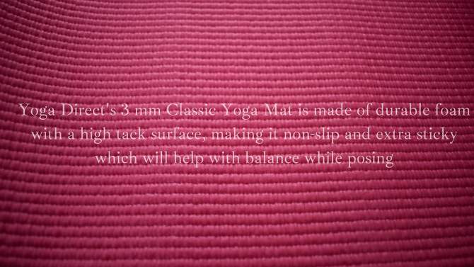 Yoga Direct Yoga Mat - Blush (4mm), 2 of 5, play video