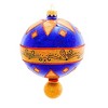 Metzler Bros. 5.5 Inch Blue Glittered Reflector Tree Ornaments - 2 of 3