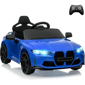 12V Kids Electric Ride-On Sports Car with Remote Control, 3 Speeds, LED Lights, Opening Doors, Battery Powered Toy Car for Toddlers Ages 3-7 - 1 of 4