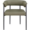 Meridian Furniture,Malin Vegan Leather Dining Chair, Set of 2 - 2 of 4