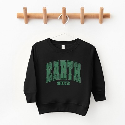 The Juniper Shop Earth Day Varsity Toddler Graphic Sweatshirt