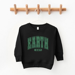 The Juniper Shop Earth Day Varsity Toddler Graphic Sweatshirt - 1 of 2