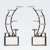 ACEPANO 63.5 in. H 2-Piece 9-Tier Large Indoor Metal Plant Stand with Grow Lights-Rustic Brown - 4 of 4