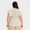 Women's Flutter Short Sleeve Top - Ava & Viv™ - 2 of 2