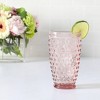 Martha Stewart Chauncey 4pk 14.3oz Hobnail Handmade Glass Tumblers - 3 of 4