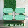12 pieces of 24 "x 16" artificial boxwood boards, grass wall panels, boxwood fence panels, UV protection suitable for artificial green wall decoration - 4 of 4