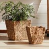 Plum & Post Water Hyacinth Tapered Baskets Set Of 2 - 2 of 4