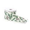Pine and Pinecone Cotton Wired Ribbon 4" x 5yds - 2 of 3