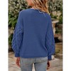 BLUEMING Girls' Chunky Ribbed Knit Sweater - Cozy Oversized Long Sleeve Pullover Sweater Top - 4 of 4