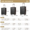 Expandable Suitcase 3 Piece Set, Luggage Set of 3 Piece Suitcase with Spinner Wheels, Hardshell Luggage 3 Piece Set(20"/24"/28") - 2 of 4