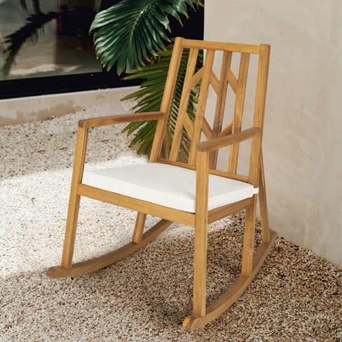 Wooden rocking best sale chair for garden