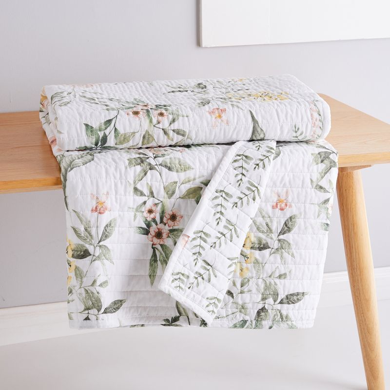 Viviana Floral Quilted Throw - Levtex Home, 2 of 5