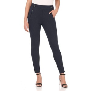 Rekucci Women's Secret Figure Pull-On Stretchy Knit Skinny Pants – Office Yoga Style, Tummy Control, Professional Look - 1 of 4
