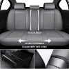 Coverado Car Seat Covers Full Set Faux Leather Seat Protectors - 4 of 4