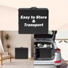 4FT Folding Table, Heavy Duty Portable Plastic Table with Handle, Easy to Clean, for Indoor Outdoor, Camping, Picnic, Party, 300 Lbs Capacity, Black - 3 of 4