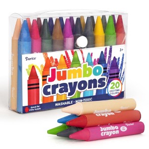 Darice 20 Jumbo Crayons for Kids, Washable, Non-Toxic - 1 of 4