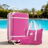 Lyngins 24 Inch 3 PCs Carry on Luggage Sets with Travel Duffel Bag and Toiletry Bag,Suitcases Sets with Spinner Wheels for Family Trips - 2 of 4