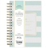 Day Designer 2025 Daily/Monthly Planner 8.15"x6.38" Wirebound Rugby Stripe Mint: Small Day Planner for Adults - 3 of 4