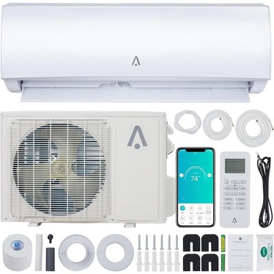 36,000 BTU Mini Split AC, 19 SEER2 Wall Mounted AC with Heat Pump & Installation Kits